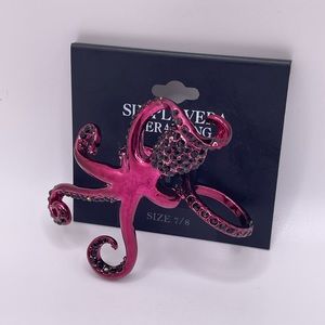 Sz 7/8 Simply Vera Vera Wang Octopus Ring (Double Finger Ring) NWT